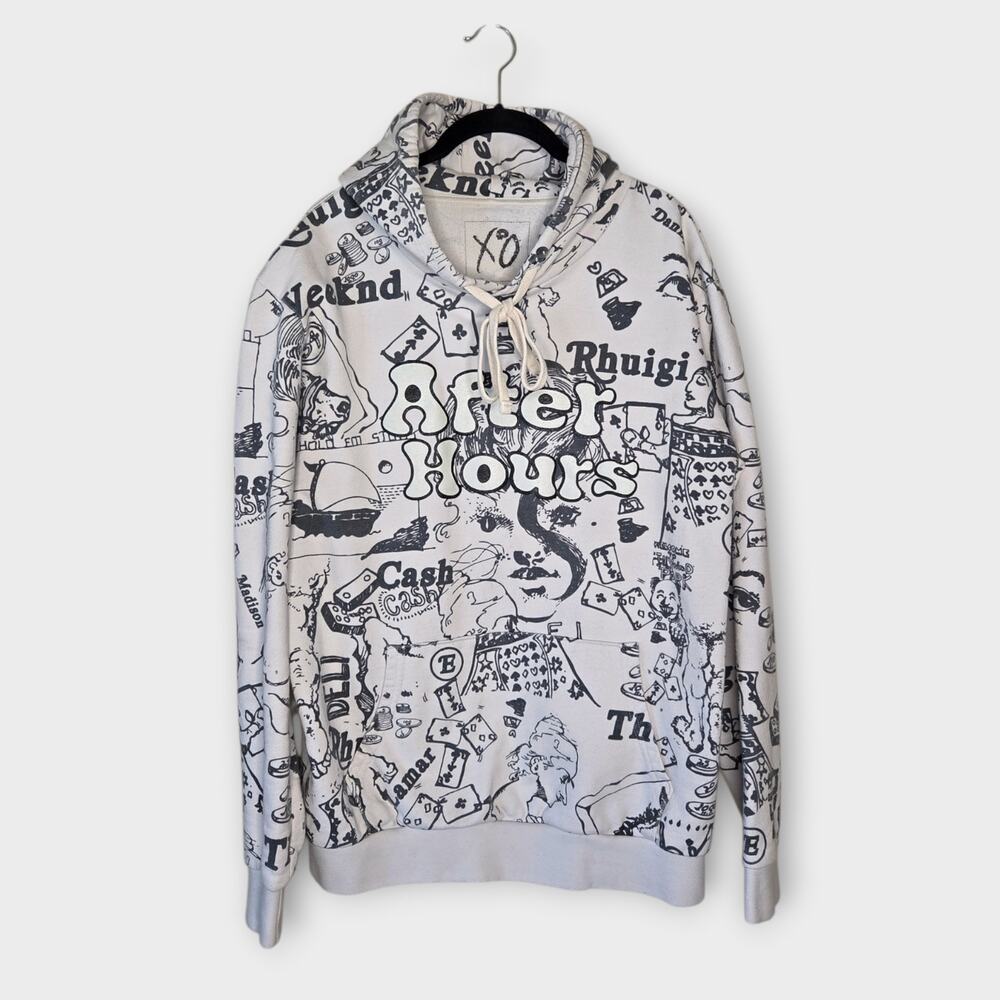 The Weeknd x Rhuigi Rhude After Hours Disguise Pullover Hoodie Men's Lg